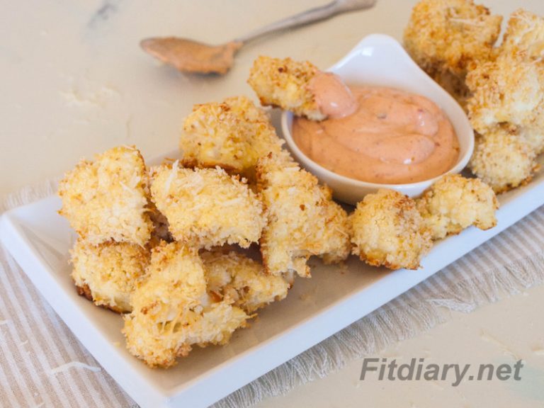 Baked Panko Cauliflower Fit Diary