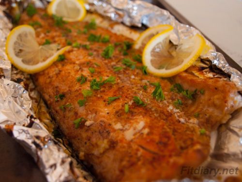 Baked Salmon Side in Foil – Perfect Meal for Weight Loss | FitDiary