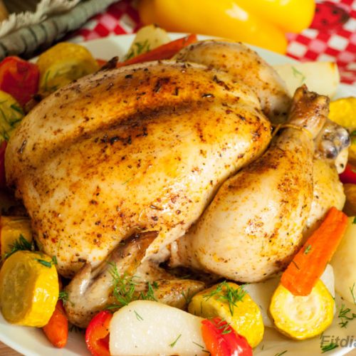 One Pot Roast Chicken and Vegetables – healthy dinner for whole family