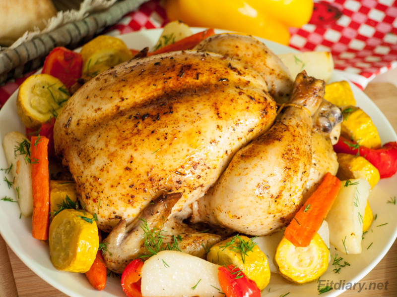 One Pot Roast Chicken and Vegetables – healthy dinner for whole family