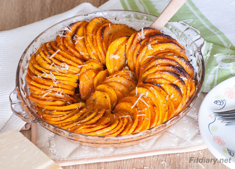 Roasted Sweet Potato Side Dish with Parmesan – perfect healthy side
