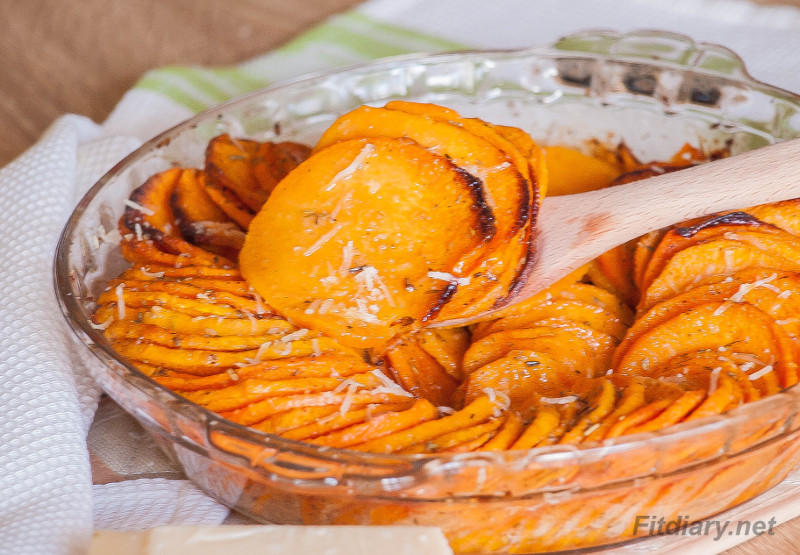 Roasted Sweet Potato Side Dish with Parmesan – perfect healthy side