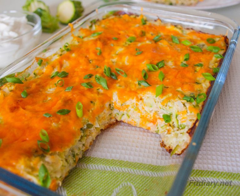 Healthy Zucchini Rice Casserole Fit Diary