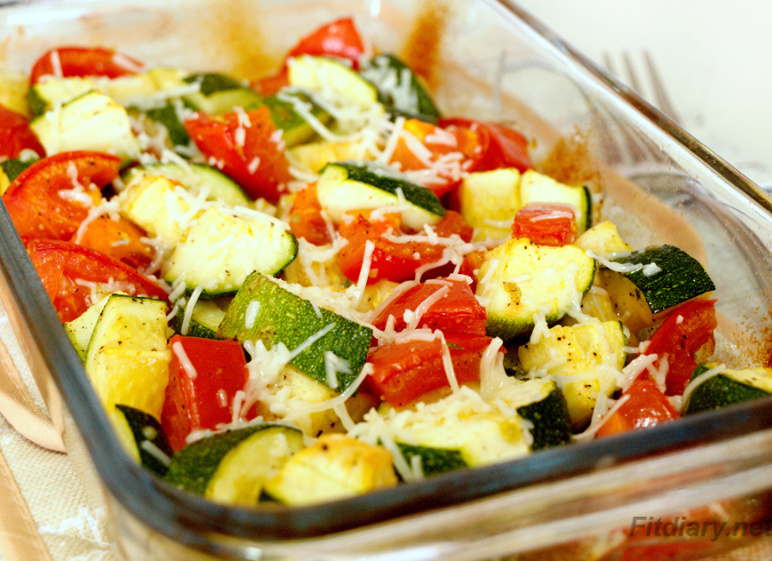 Zucchini and Tomato Casserole – light and exciting side dish