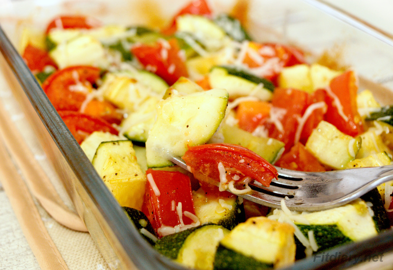Zucchini and Tomato Casserole – light and exciting side dish