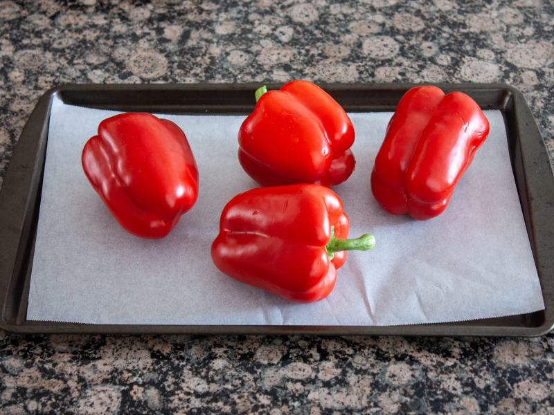 Italian Roasted Peppers – light and healthy vegetable appetizer