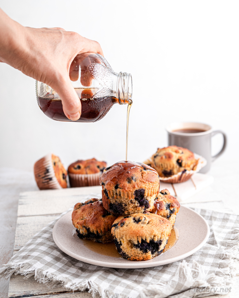 Healthy Blueberry Lemon Muffins – the best sugar-free and butter-free soft muffins