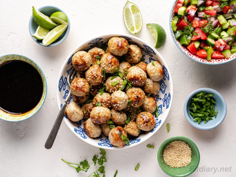 Baked Pork Meatballs Fit Diary