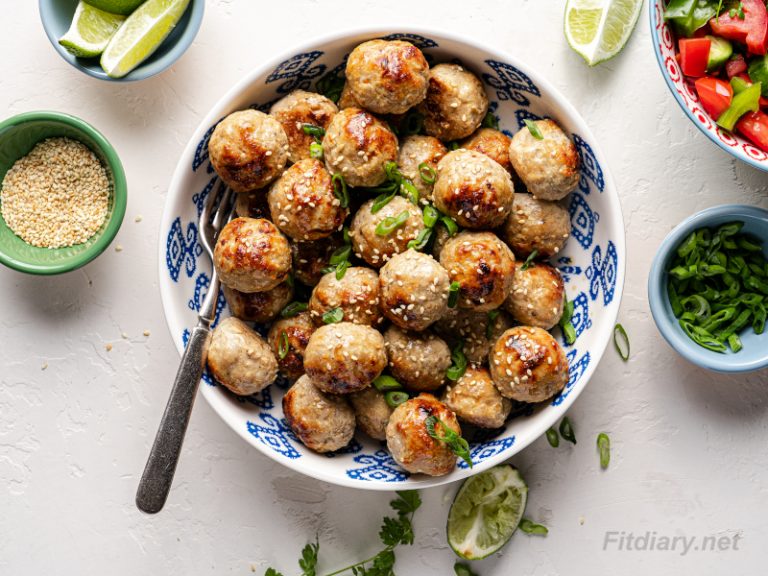 Baked Pork Meatballs Fit Diary