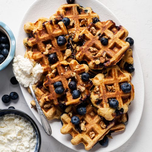 Healthy Ricotta Blueberry Waffles – make really delicious breakfast