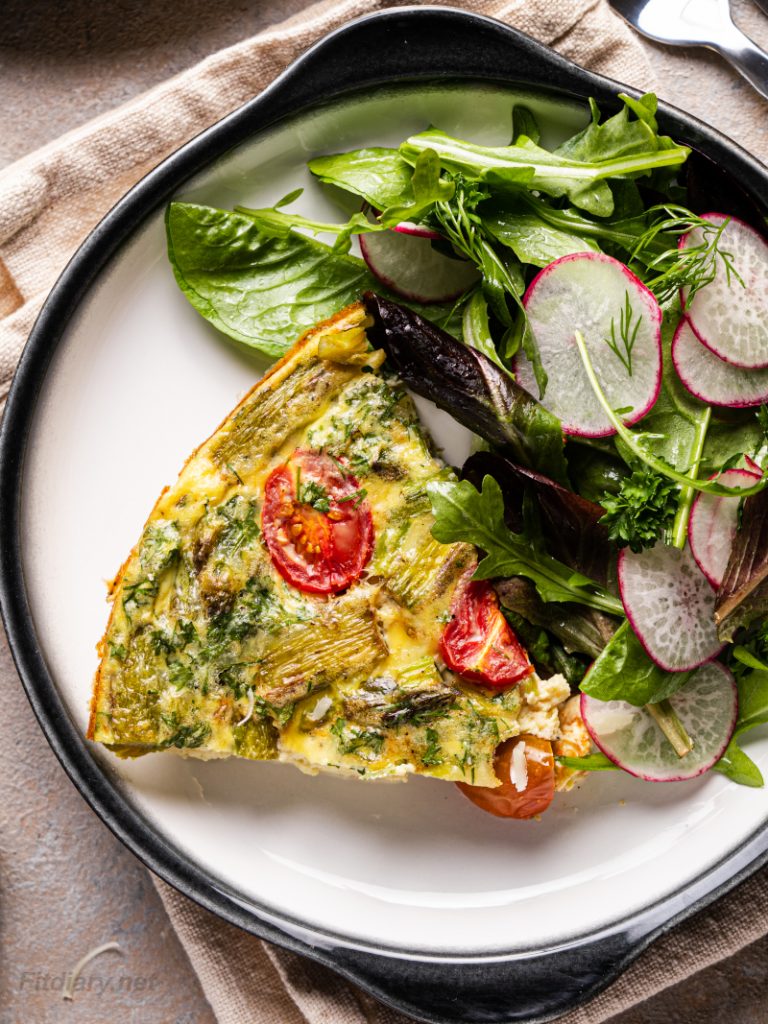 Asparagus Frittata Recipe Fit Diary