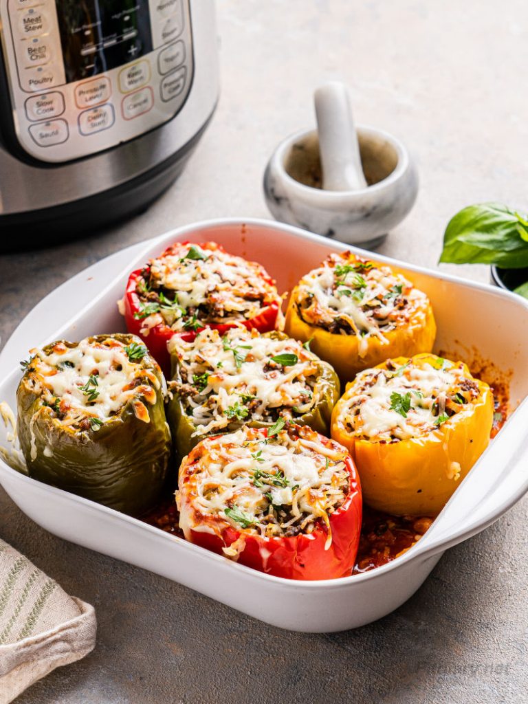 Instant Pot Stuffed Bell Peppers Fit Diary
