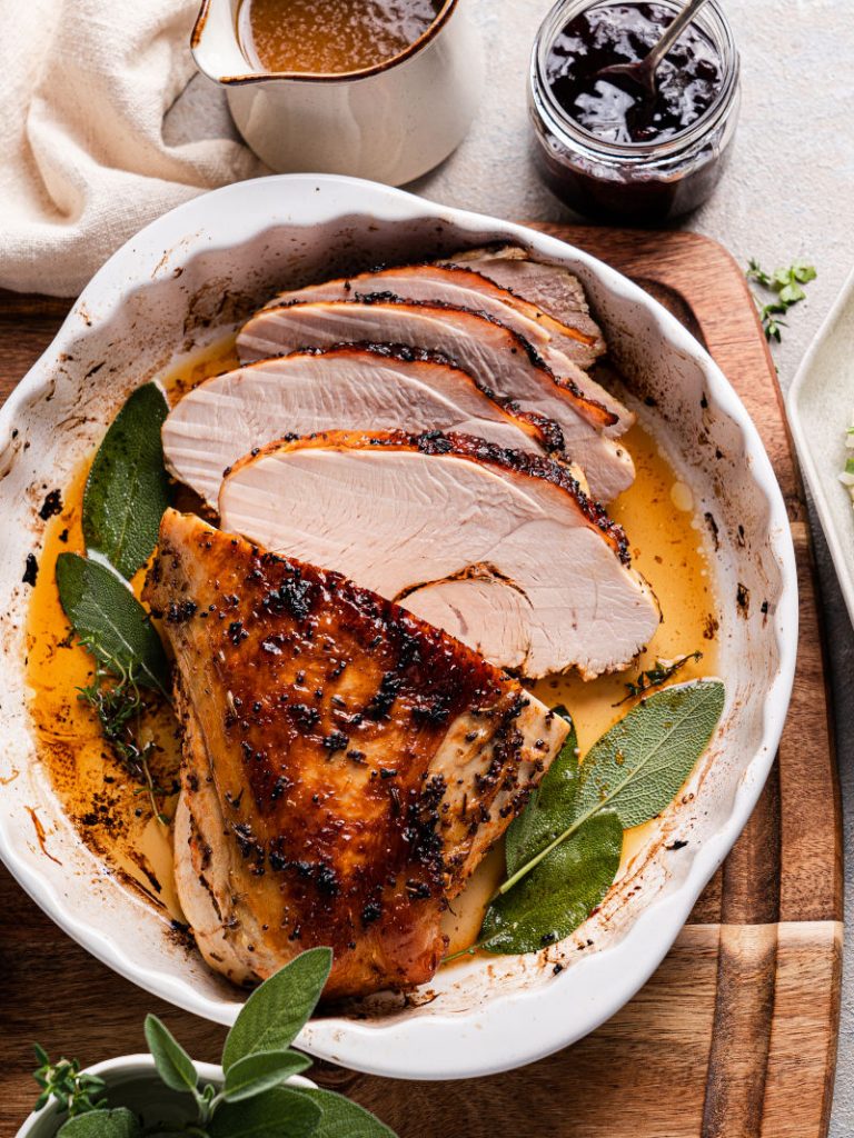 Roasted Turkey Breast – the best moist and juicy turkey recipe | FitDiary