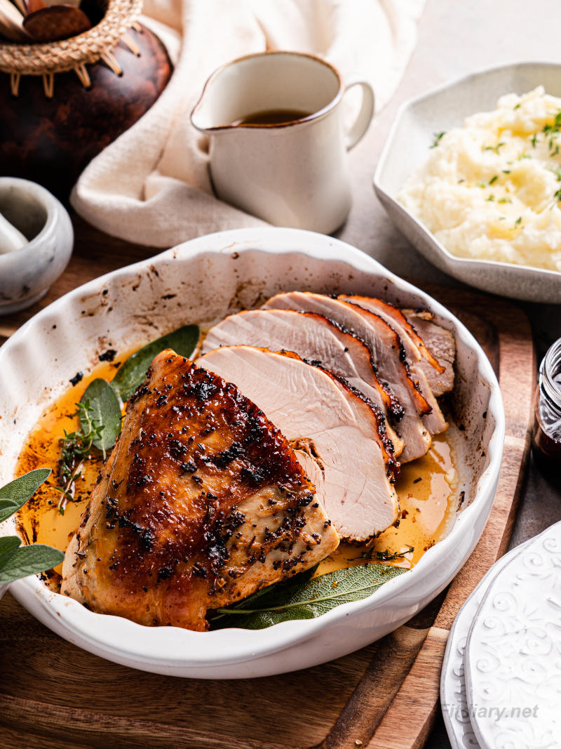 Roasted Turkey Breast – the best moist and juicy turkey recipe