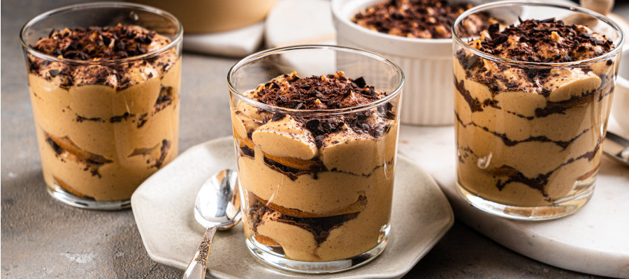 Healthy Pumpkin Tiramisu – low calorie dessert recipe