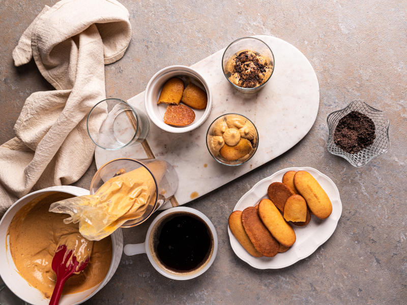 Healthy Pumpkin Tiramisu – low calorie dessert recipe