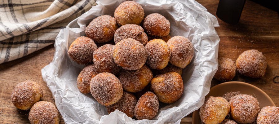 Air Fryer Donut Holes – protein-packed healthy treats with no sugar