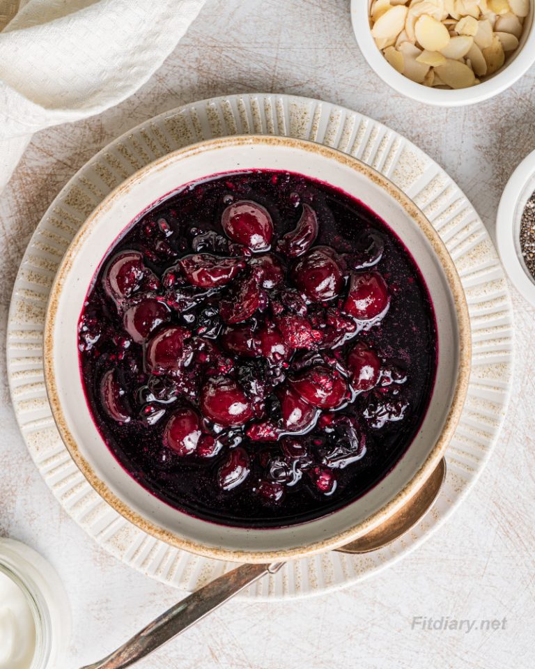 Healthy Berry Compote Fit Diary