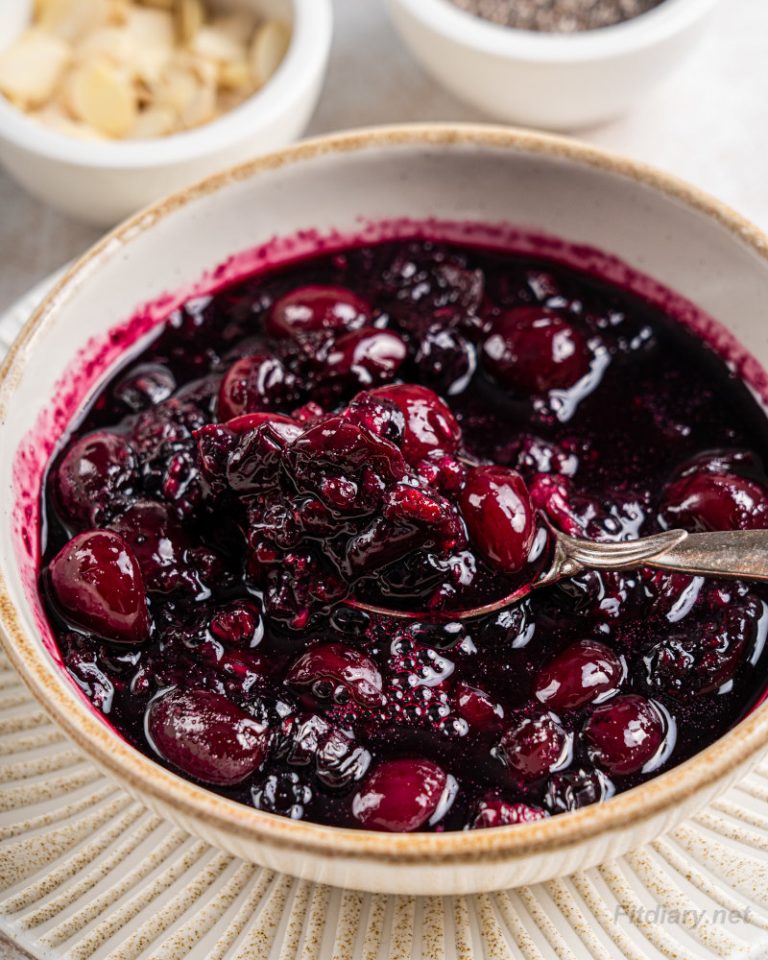 Healthy Berry Compote Fit Diary