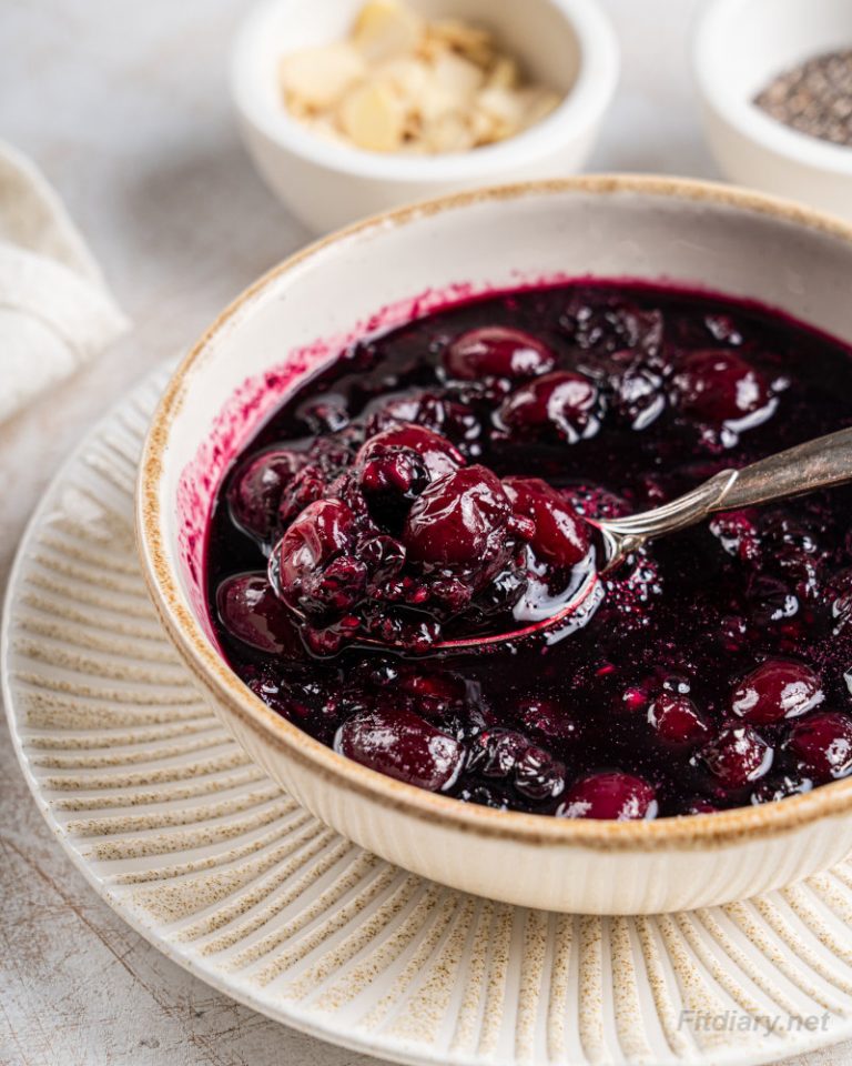 Healthy Berry Compote Fit Diary