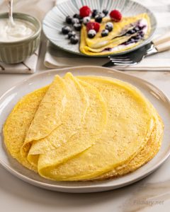 High Protein Breakfast Crêpes – Meal Prep Friendly
