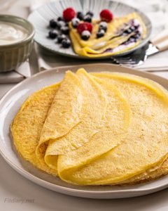 High Protein Breakfast Crêpes – Meal Prep Friendly