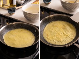 Making Easy High Protein Crêpes Recipe - easy breakfast idea